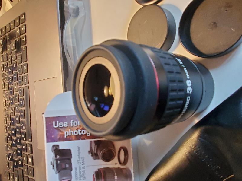 Oculaire Hyperion 36 mm 72° 2 pouces et 1.25pouces avec boîte