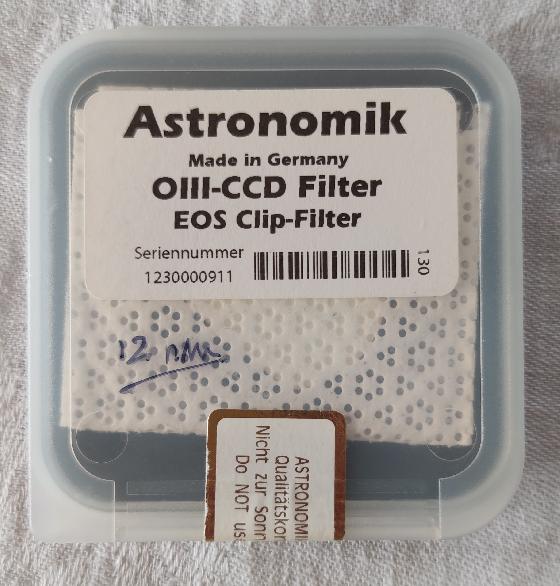 filtre Astronomik Clip EOS OIII-Ccd 12nm