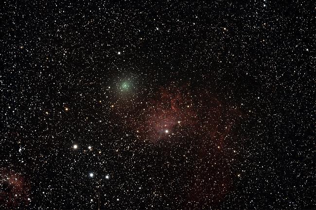 IC 405 et C/2020 U2