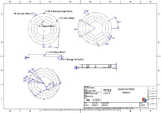 Support Mak-Newton 190 (Dimensions)