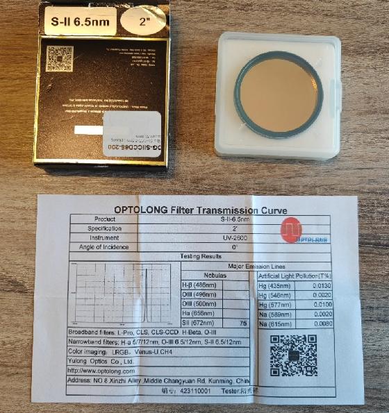 Filtre Optolong SII 6.5nm 2"