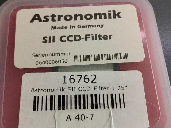 Filtre SII 6nm Astronomik 31.75 mm