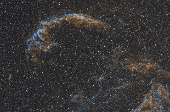 La grande Dentelle en H-HO-O (NGC6992)