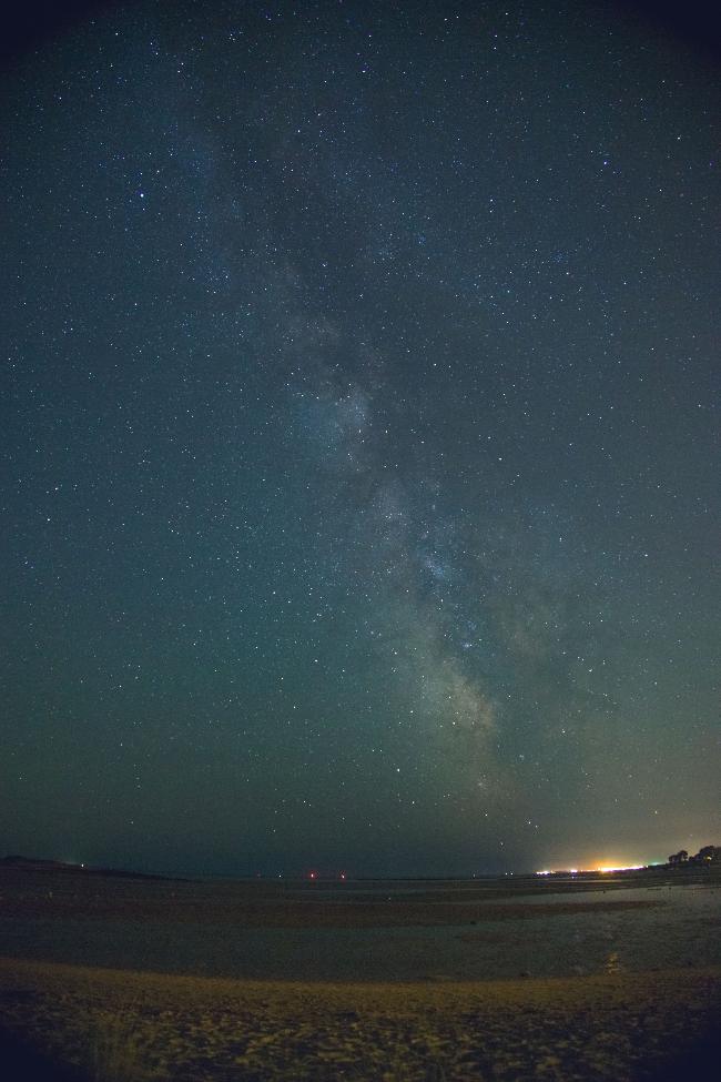 La Voie Lactée à marée basse en baie de Quiberon