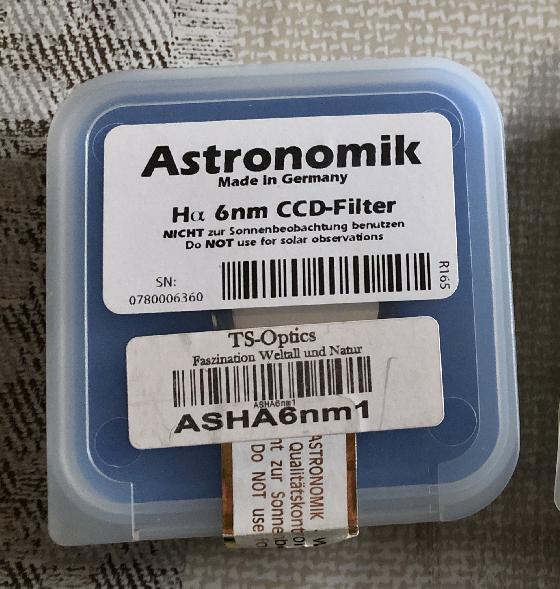 Filtre Astronomik CCD 1,25" Ha 6nm