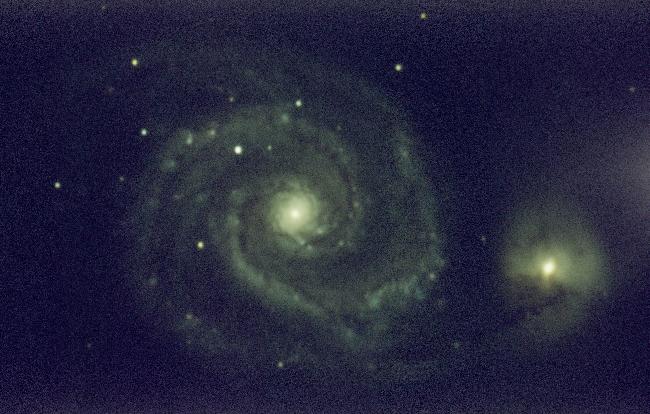 M51 en poses courtes à l'A7s