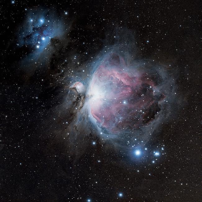 M42 en mosaïque de 4 plans