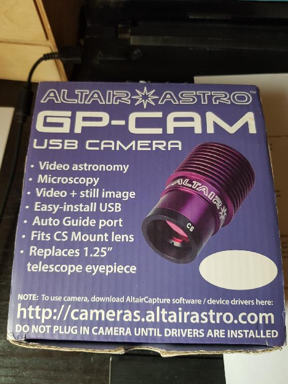 camera Altair GP cam2 327 C etat neuf