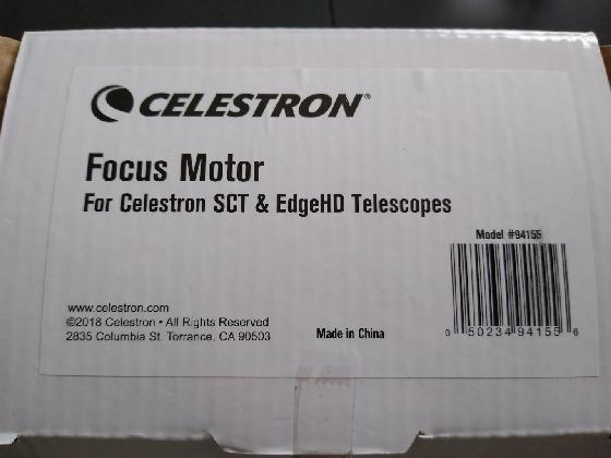 Celestron Focus Motor / Moteur mis au pojt