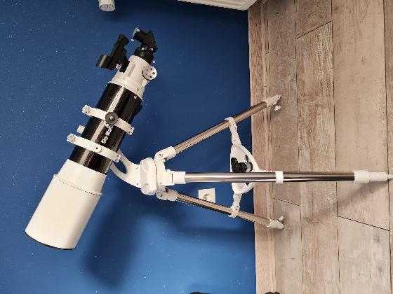 Lunette Skywatcher 120/600, monture Bresser Nano AZ