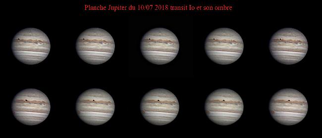 Jupiter et transite io et son ombre