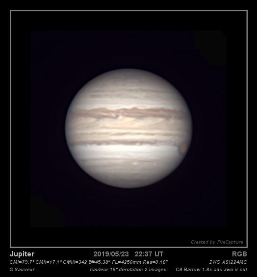 Jupiter 23/05/2019