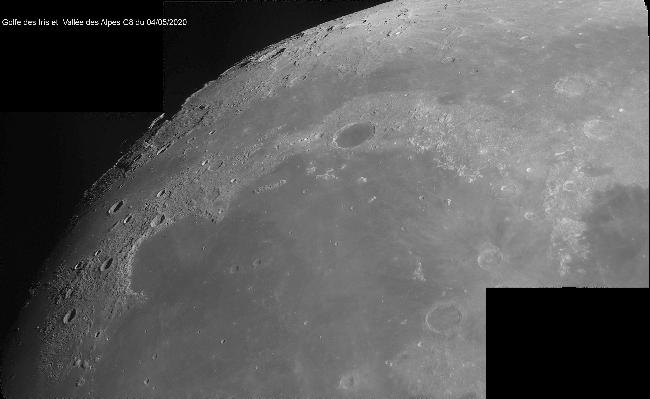  Vallée des Alpes et Sinus Iridum c8 du 0405/2020