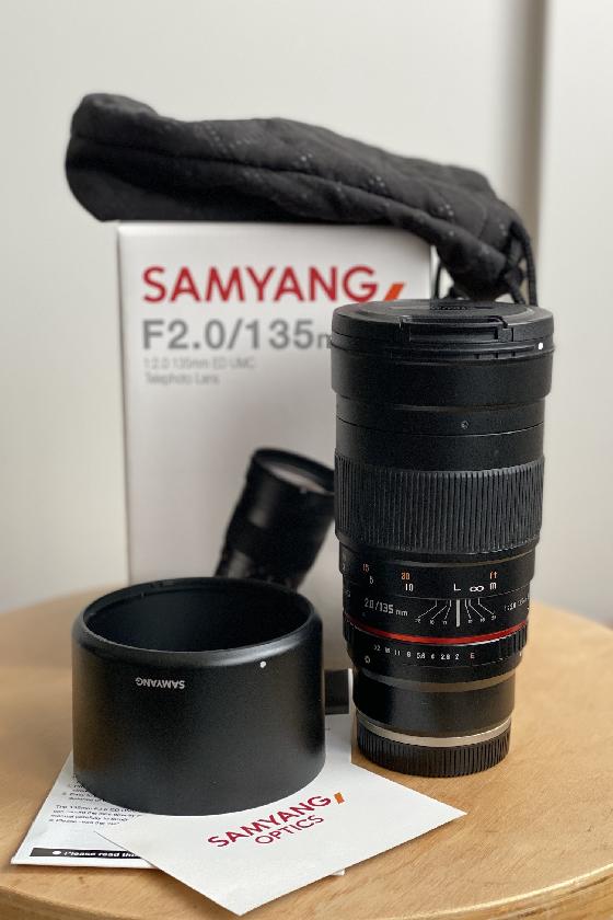 Samyang 135mm f2 monture Sony E