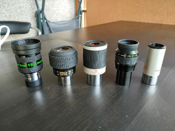 Oculaires ; Nikon, Delite, Vixen, skyoptic 82