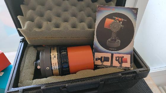 Celestron C90 orange Americain complet 