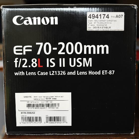 Canon EF 70-200mm f/2,8L IS II USM - Zoom 