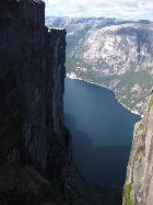 Mille mètres au-dessus du Lysefjord