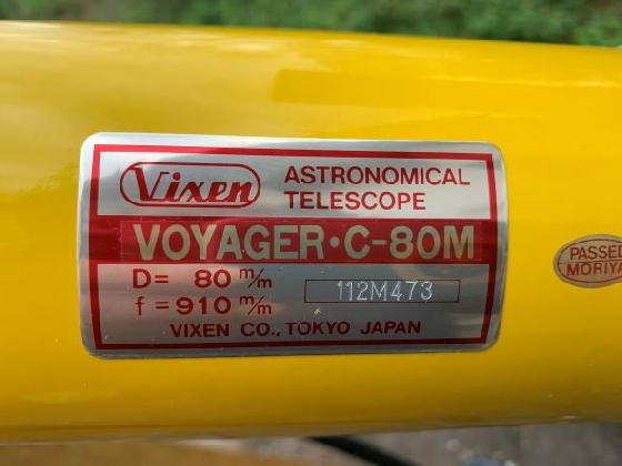 Vintage VIXEN VOYAGER C80M-SPECIAL EDITION Made-in-Japan + AltAZ Mount