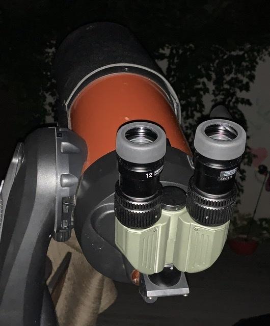 Bino Skywatcher & oculaires plossl 10&25