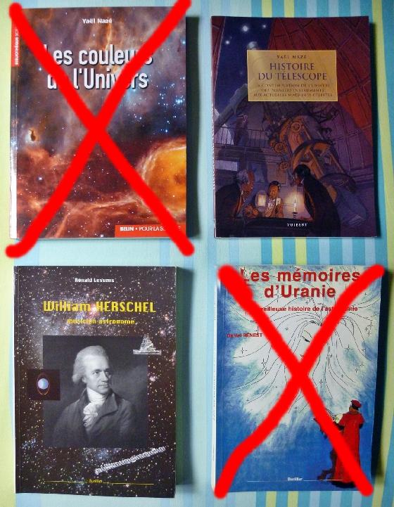 Vente de mes livres récents d'Astronomie