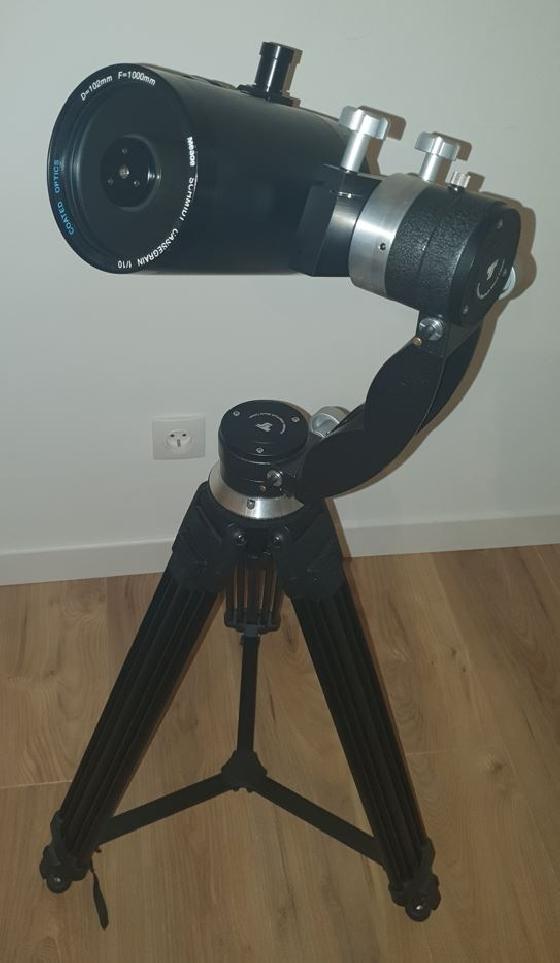 Setup Nomade Meade 1020 , monture modifiée.