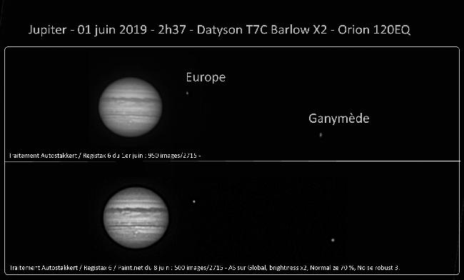 Jupiter du 1er juin 2019 - 2h34