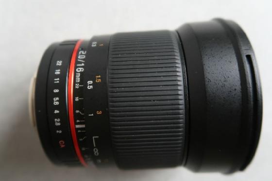 Objectif Samyang 16mm/2