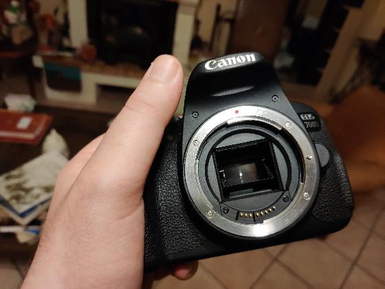 Canon EOS 700d defiltré partiel