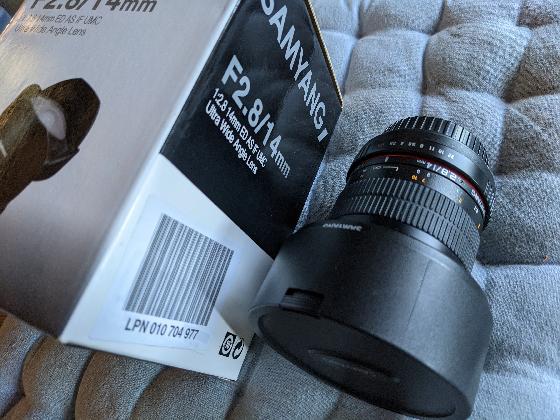 Objectif Samyang 2.8 / 14mm Canon EF (EOS)