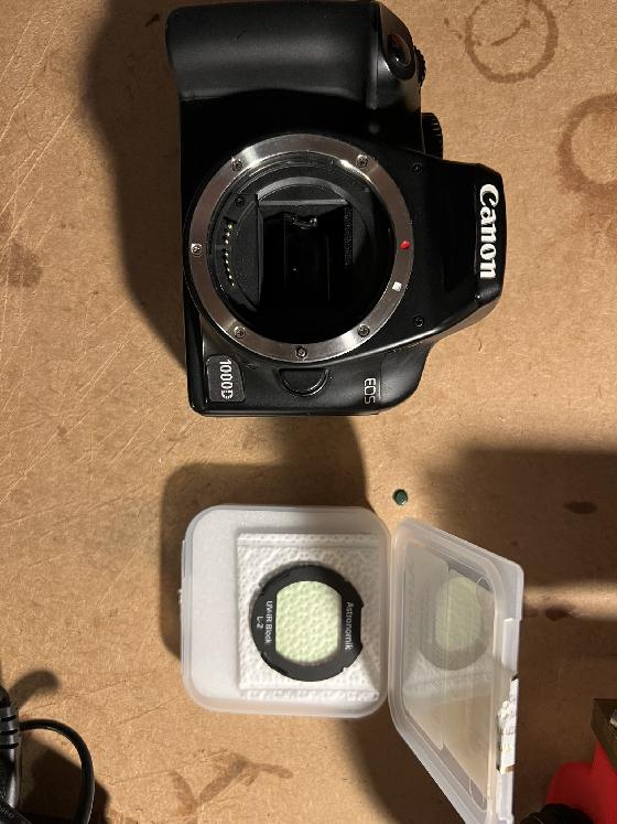 Canon 1000d astro + filtre