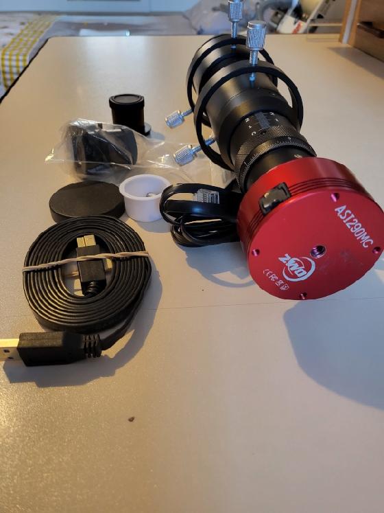 Camera ZWO 290 MC + guidescope 50mm