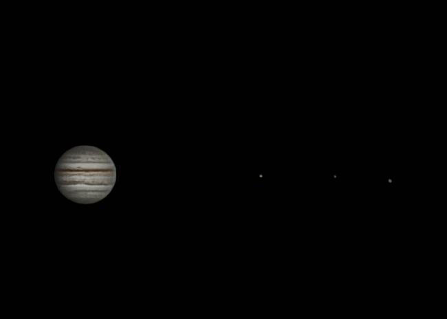 JUPITER et 3 SATELLITES