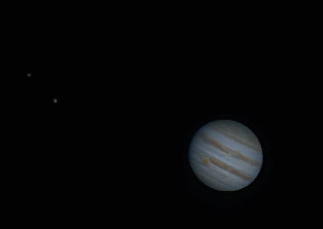 JUPITER et 2 de ses satellites