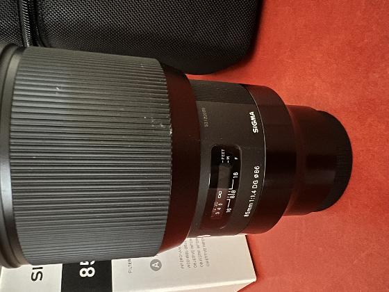 Objectif Sigma AF85mm f/1.4 DG HSM Art monture FE pour Sony