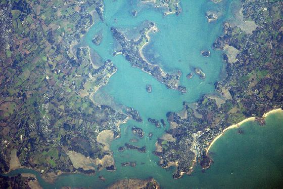 Golfe du Morbihan depuis l'ISS par T.Pesquet