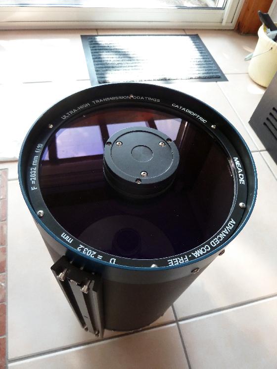 Télescope MEADE SC 200 mm ACF UHTC tube avec ses accessoires