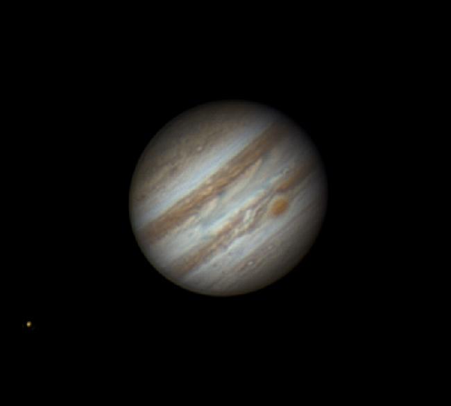 Jupiter et Io 10 aout 2024