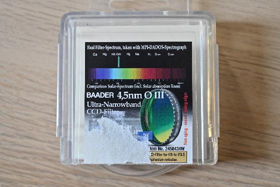 Filtre Baader OIII 4.5 nm en 2 pouces