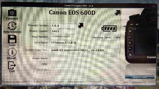 canon 600D + accessoires