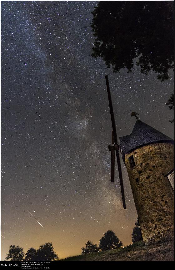 Moulin et perséide