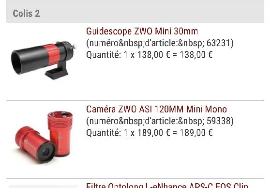 Asi 120mm avec guidescope 30mm