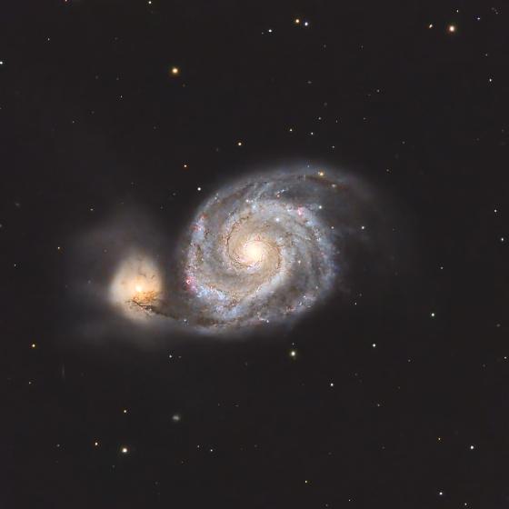 M51 prise avec ce télescope depuis Paris