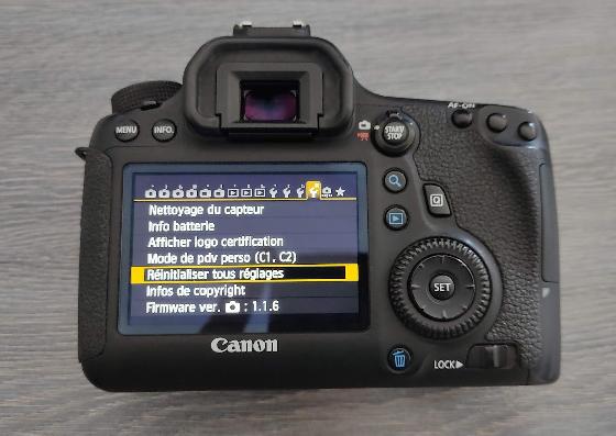 Canon EOS 6D défiltré partiel 