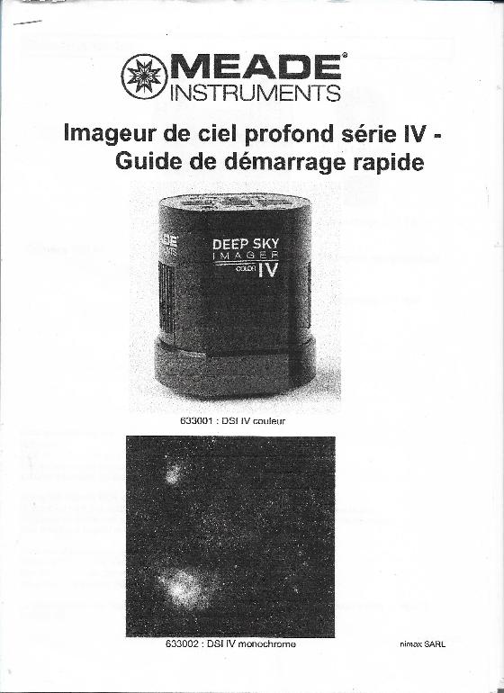 Télescope MEADELX90ACF-Caméra Meade DSI 4