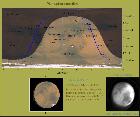 Comparaison Mars en photo et cartographie