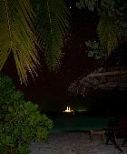 Paysage de nuit aux Maldives