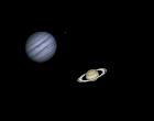 Saturne et Jupiter