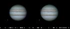 Jupiter du 24/10/12 au 625 émersion de Io en 3D