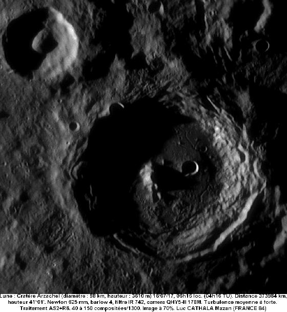 Cratère Arzachel 16/07/17 625mm Barlow 4 IR742 Luc CATHALA